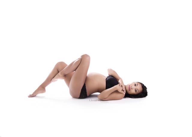 Helles Schwangerschaft Fotoshooting